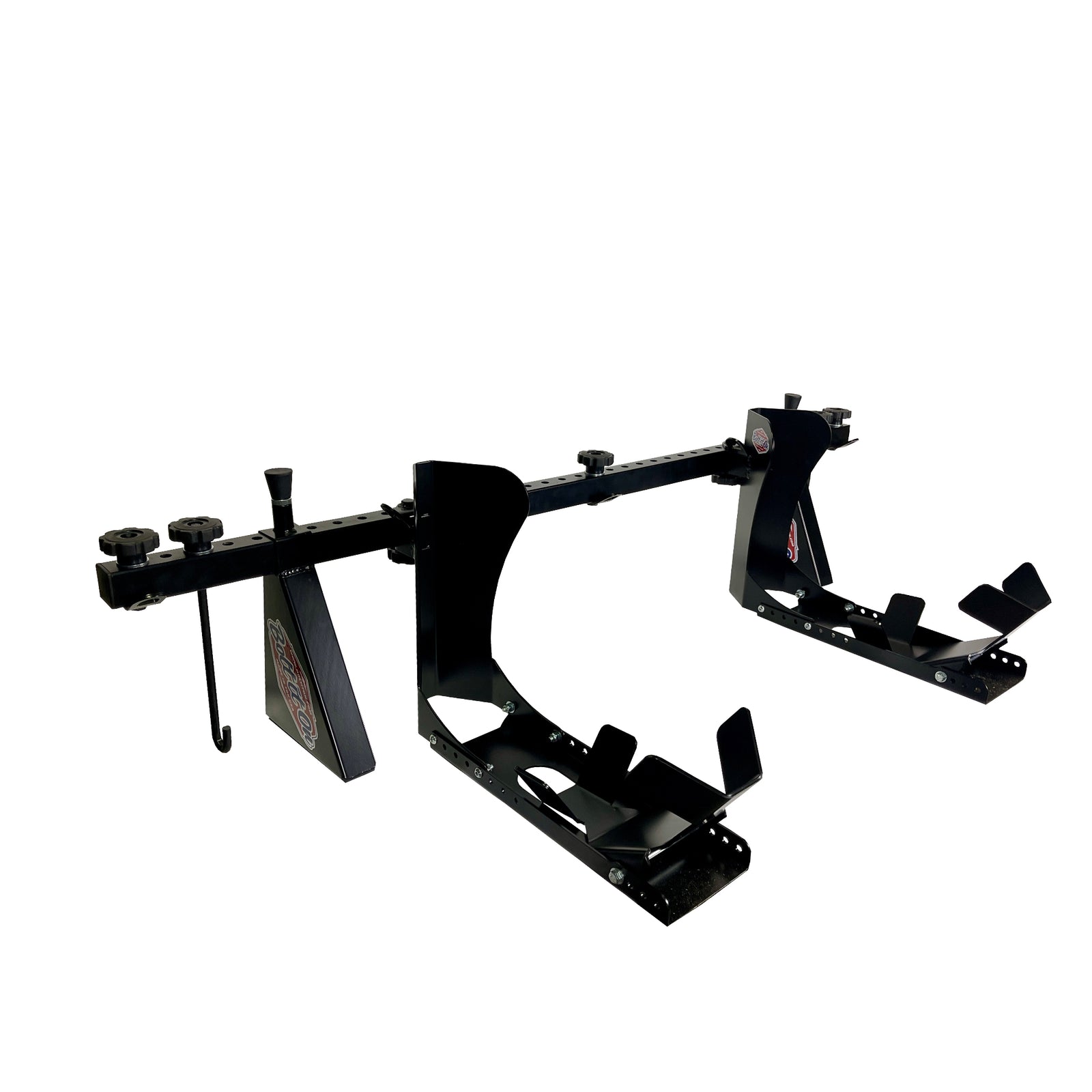 2 Harley, Indian, Cruiser or Sport bike transporting system for Dodge truck. 