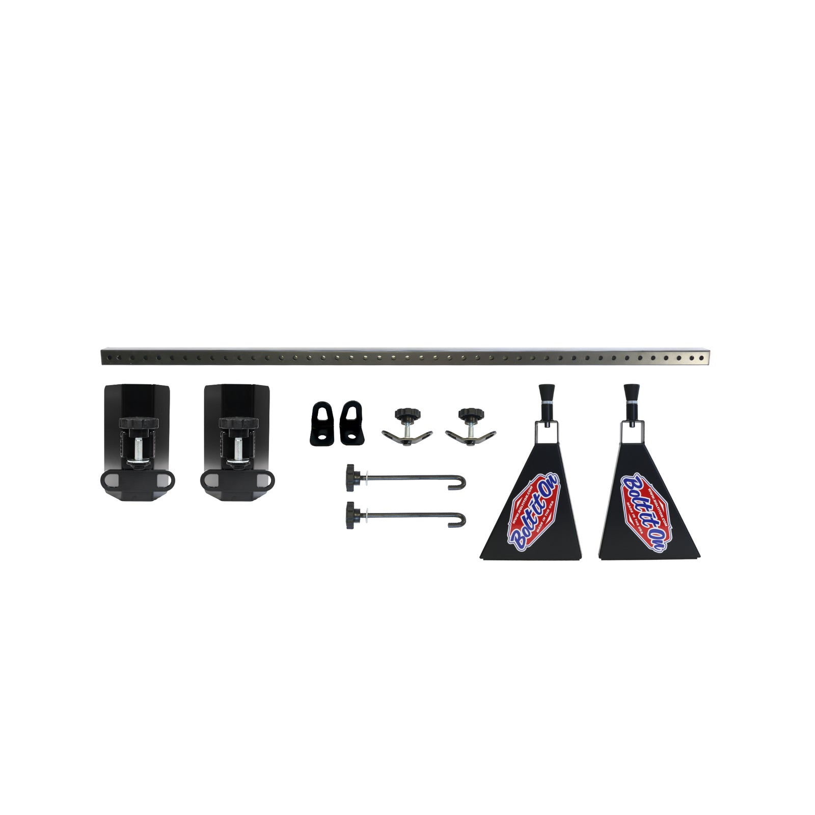 Ford F-Series 2 dirt bike and bicycle tool free tie down system