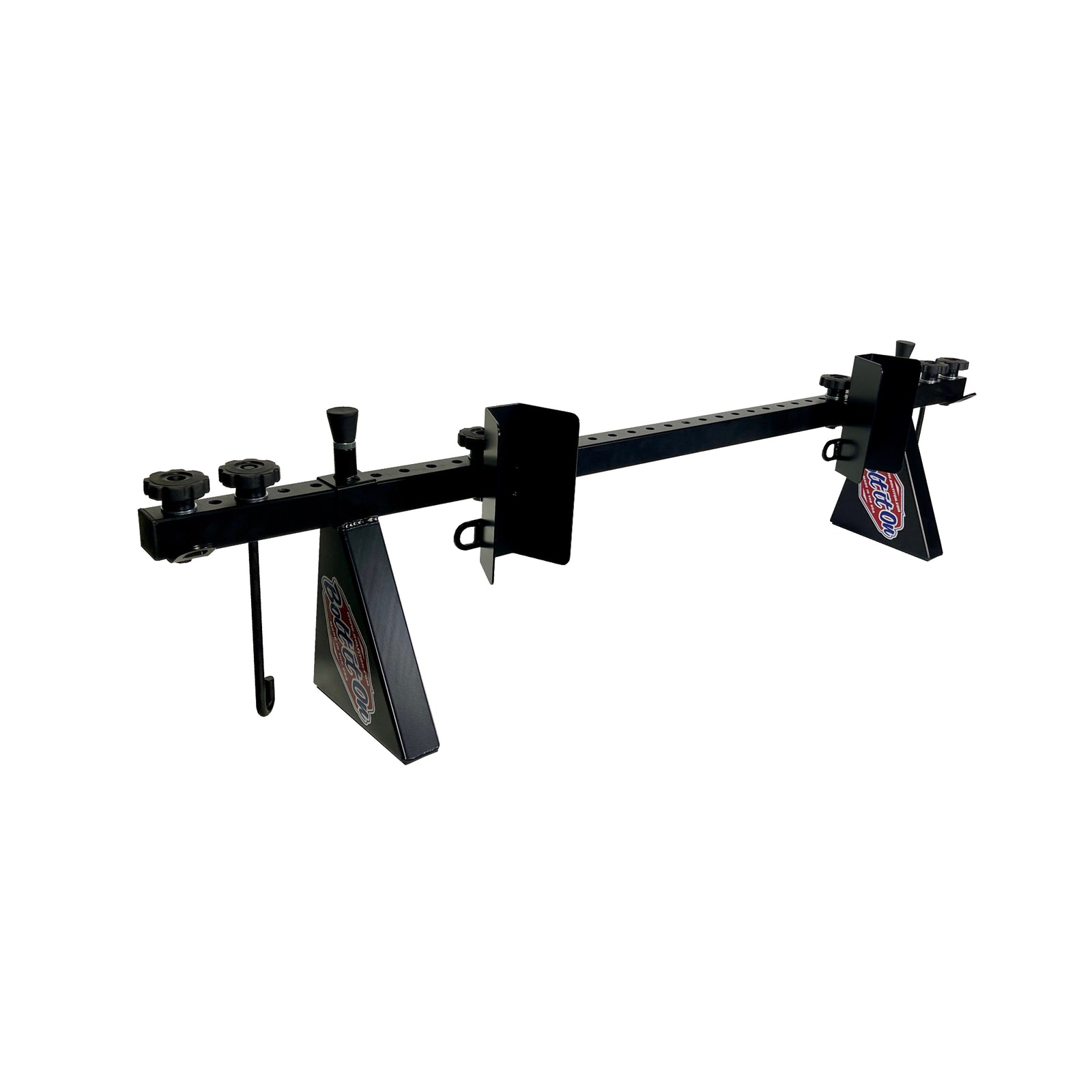 Ford F-Series 2 dirt bike and bicycle tool free tie down system