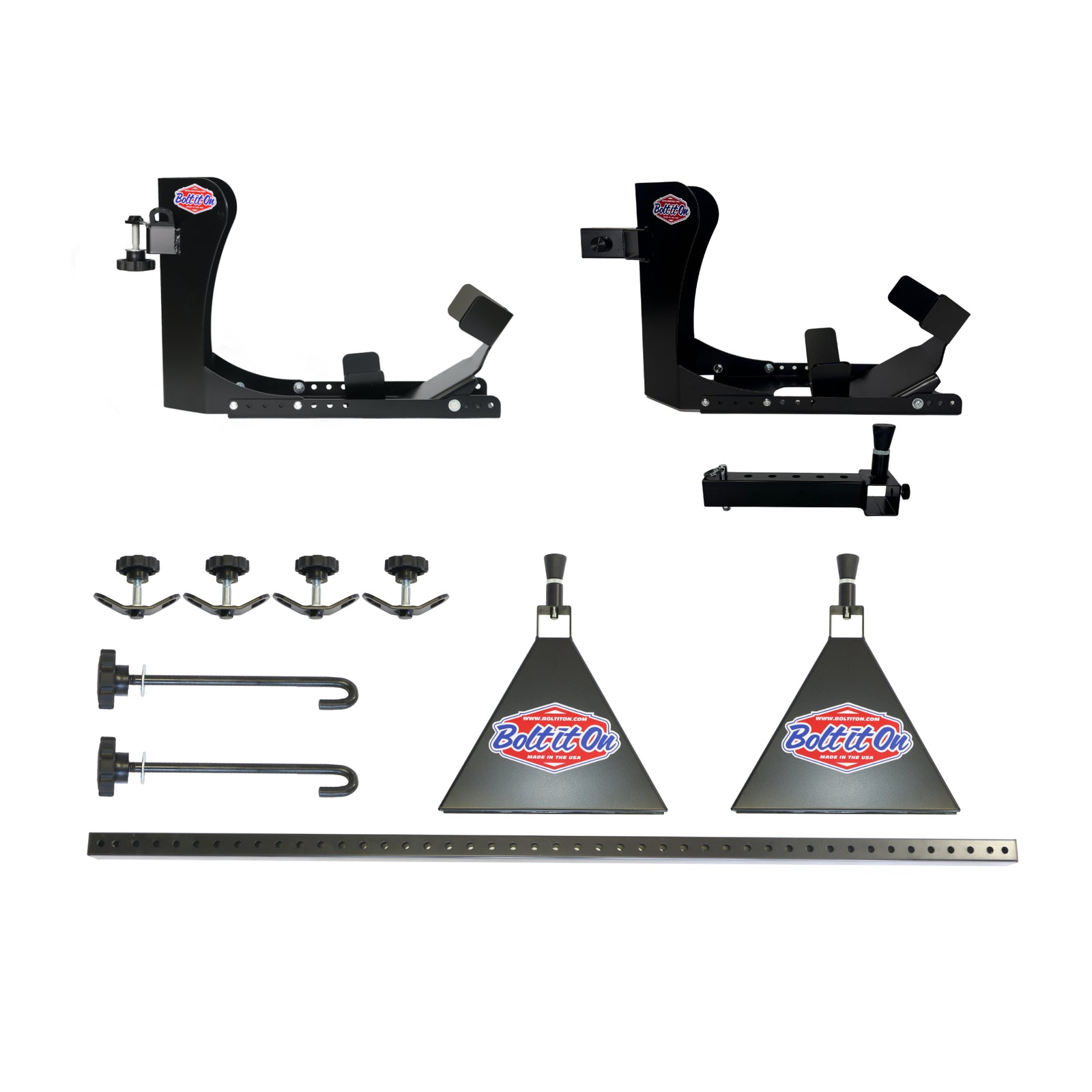 2 Motorcycle Offset Wheel Chock Transport System for Vans