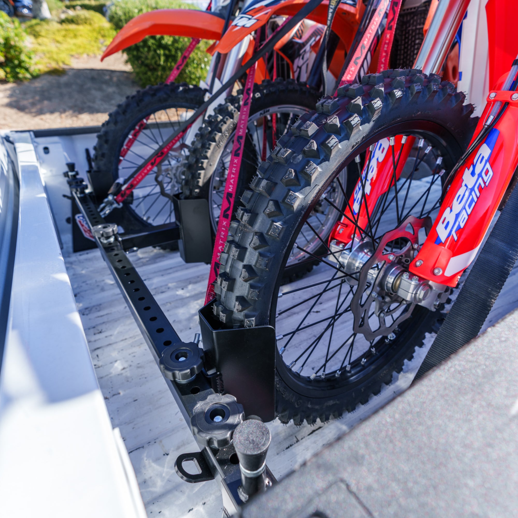 Bolt It On 3 bike tie down system for Dodge Ram