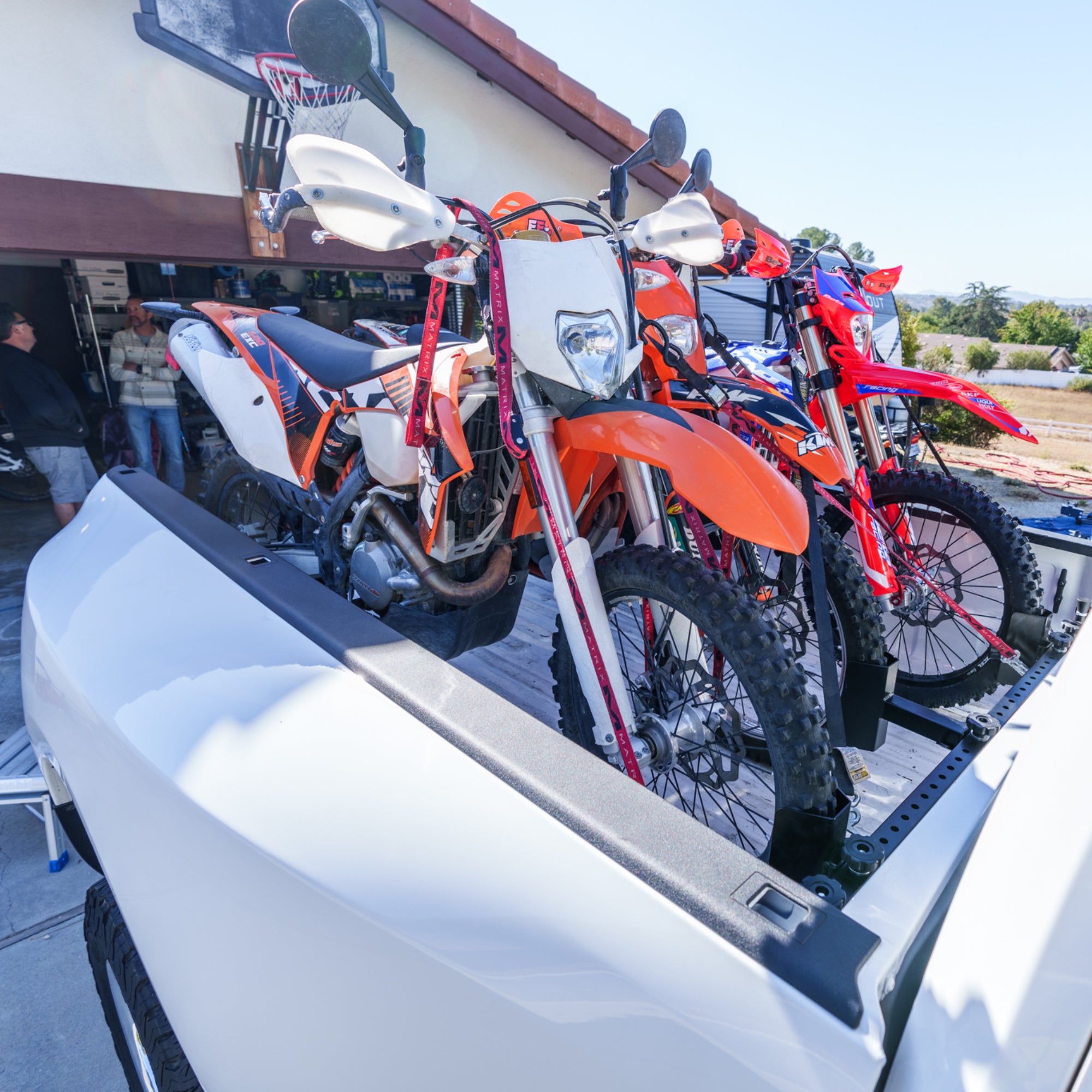 Dodge Ram Bolt It On 3 motorcycle and bicycle tie down system