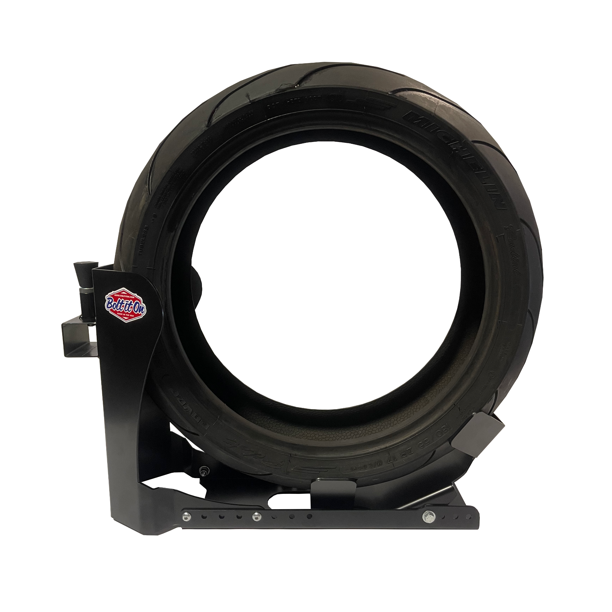 NEW - 1 Bike Fat Tire 180mm Harley / Rewaco Tie Down & Wheel Chock System