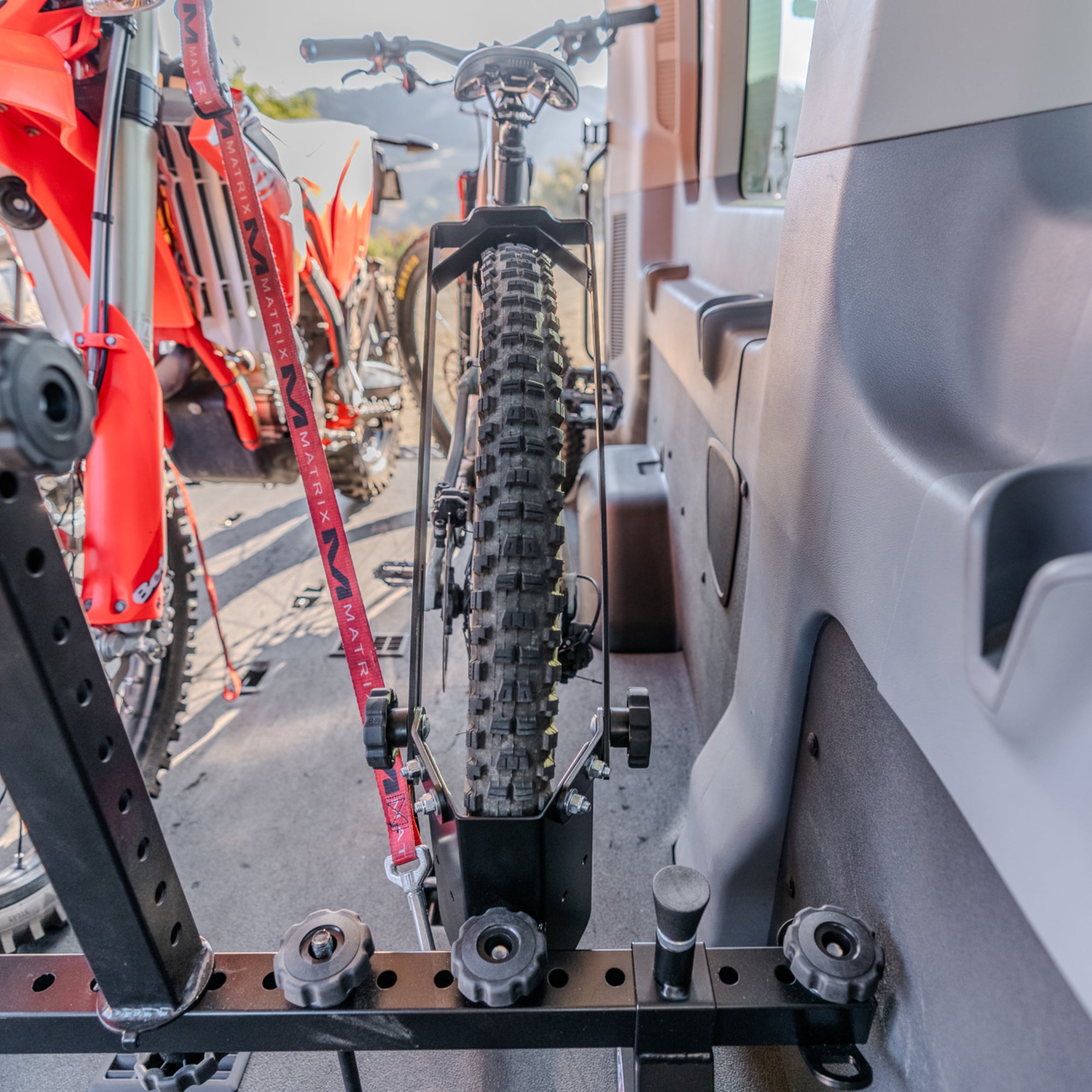 Bicycle using Bolt It On pro chock 