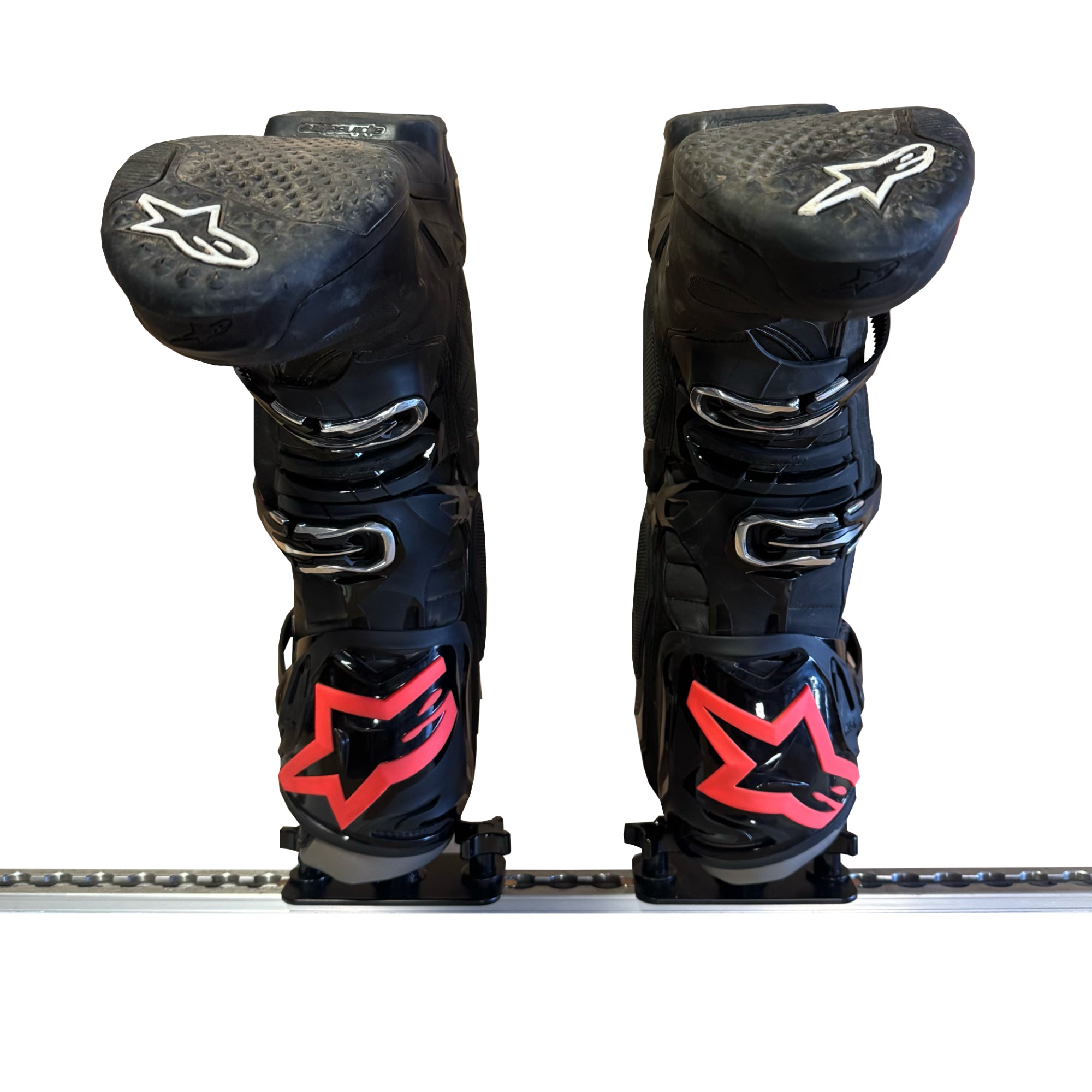 16" L & E-Track Floor Mounted Boot Holders