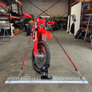 NEW 360 E-Track Wheel Chock With A Twist for Dirt Bikes / Bicycles