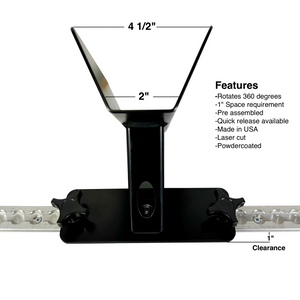 NEW 360 L-Track Wheel Chock for Dirt Bikes / Bicycles