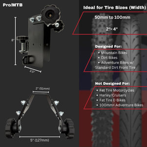 2 Bicycle / Dirt Bike Pro Kit - Strapless Tie Down System