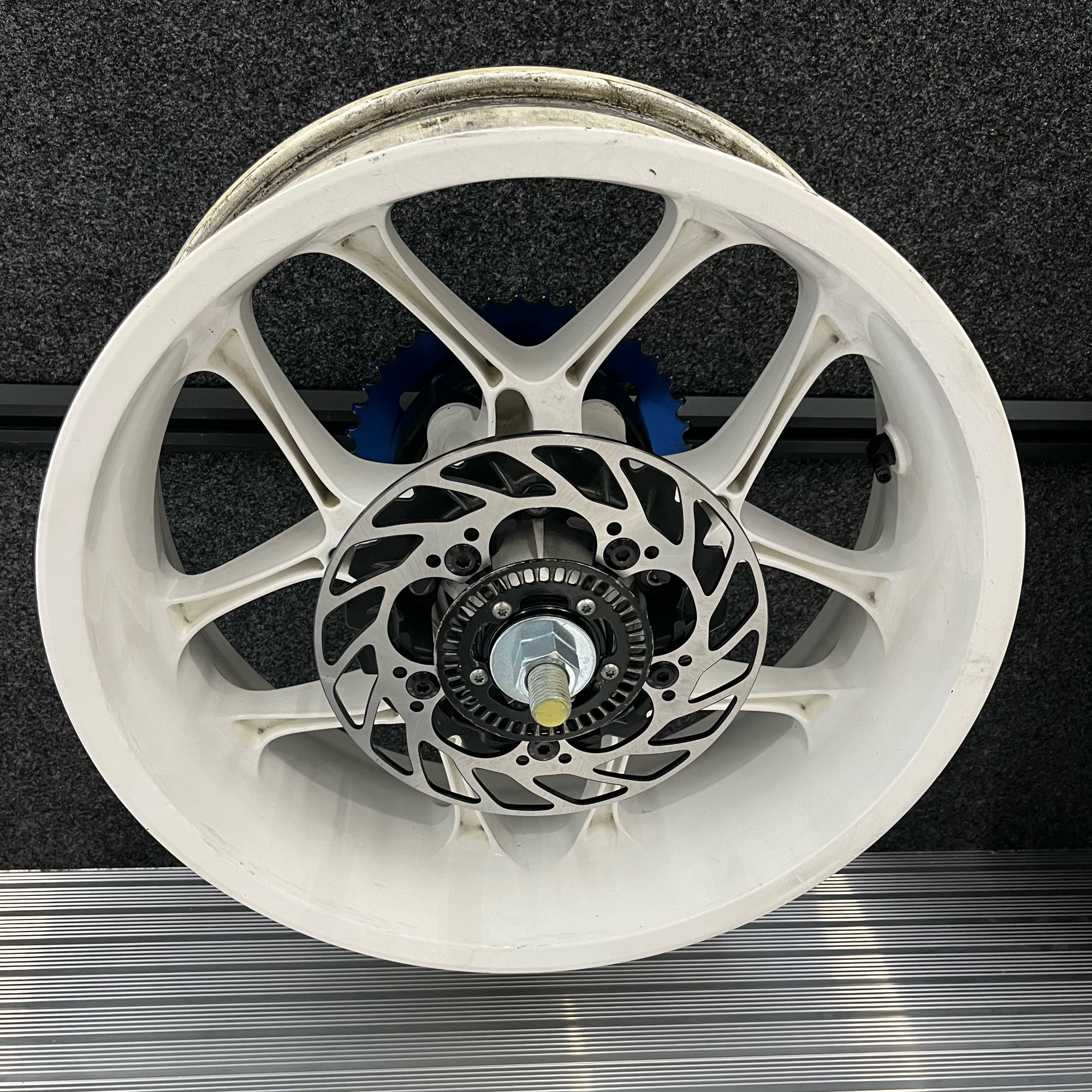 Sport Bike Wheel Holder - L & E Track