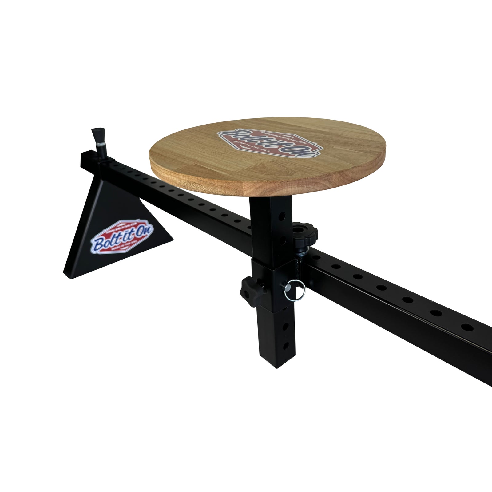 Bolt It On adjustable crossbar stool