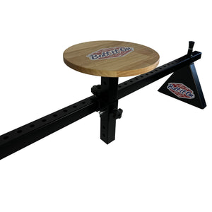 Adjustable wood stool