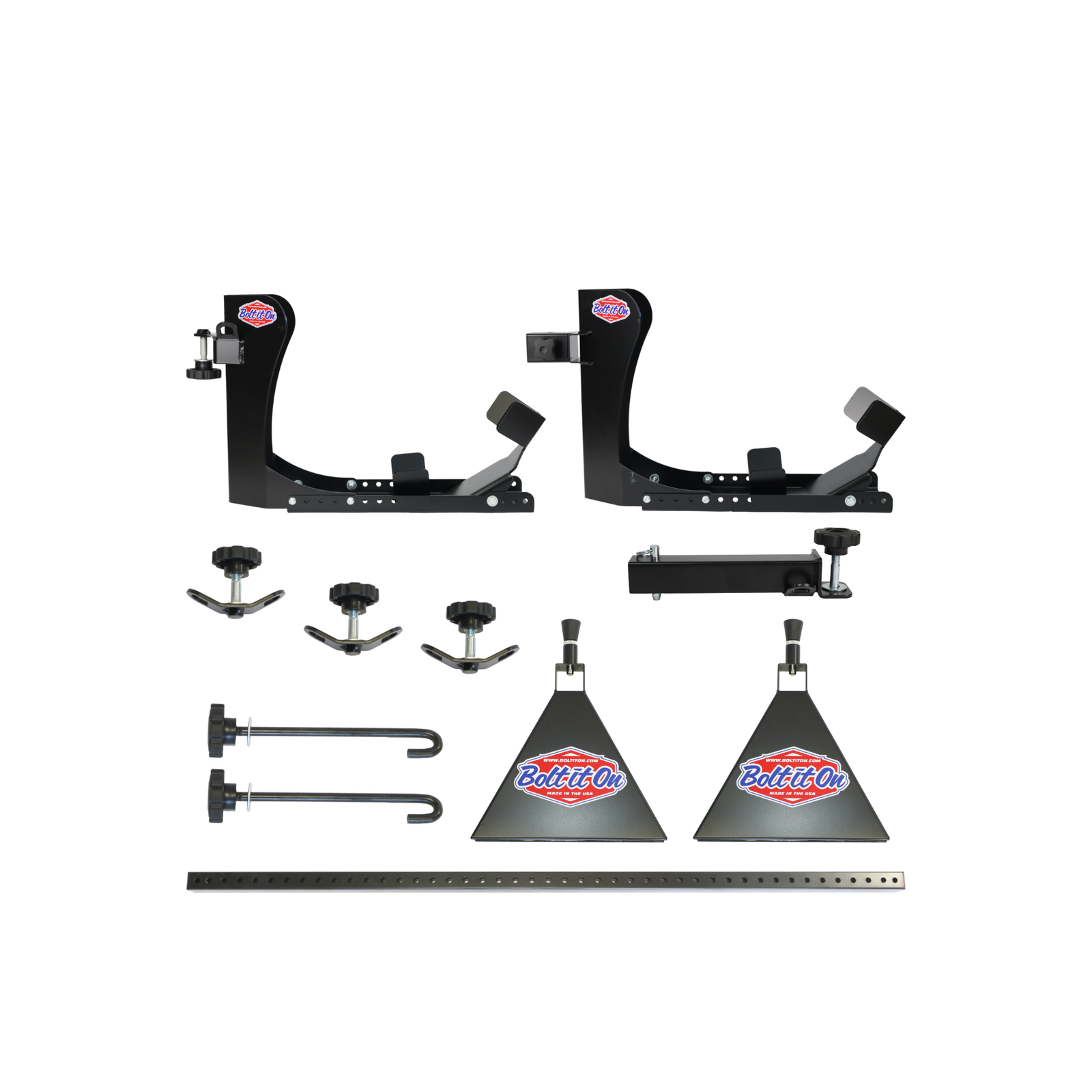 NEW G2 - 2 Harley / Indian / Cruiser OFFSET Tie Down &  Roll On Wheel Chock System