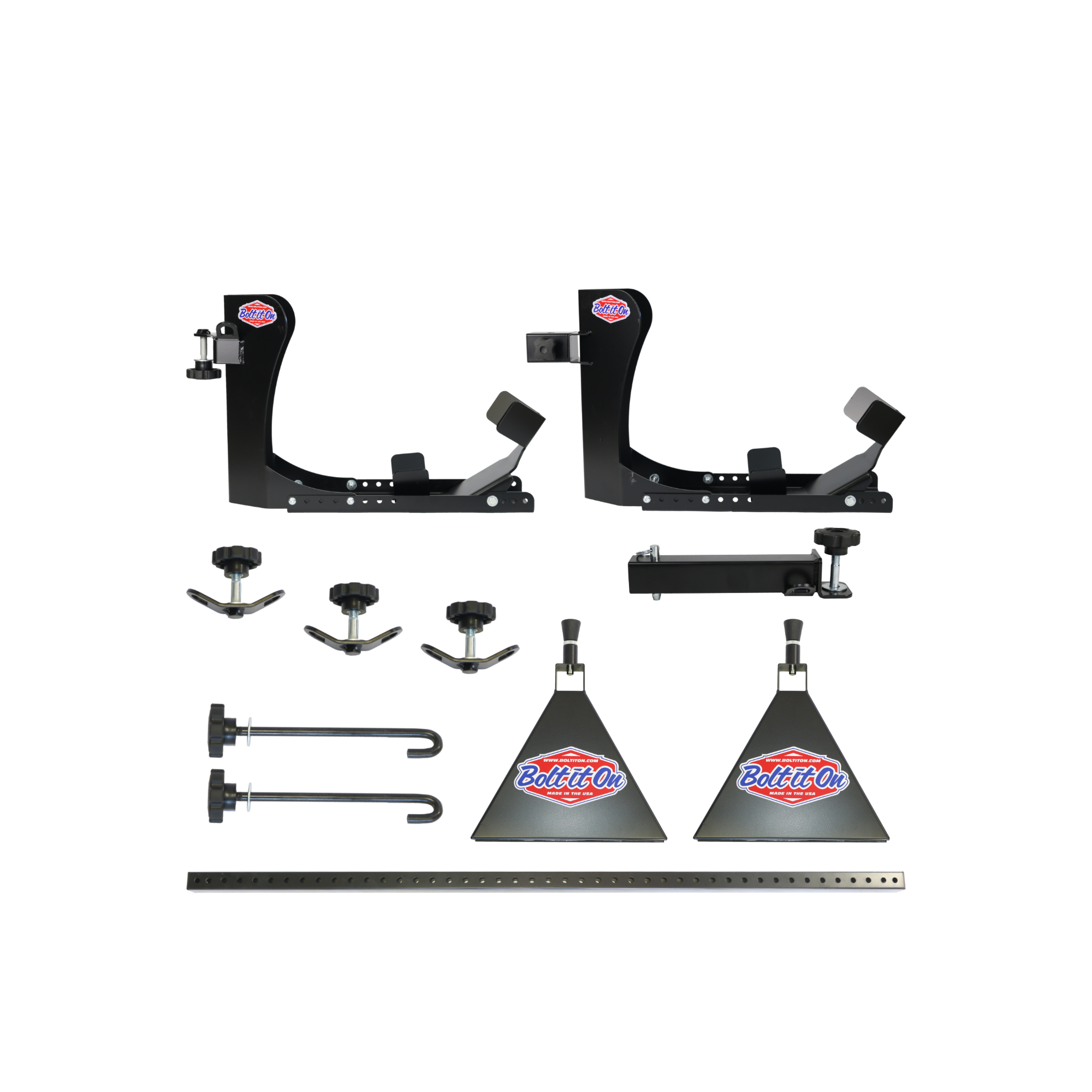 2 Motorcycle Offset Wheel Chock Transport System for Vans
