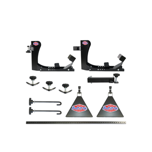 2 Motorcycle Offset Wheel Chock Transport System for Vans