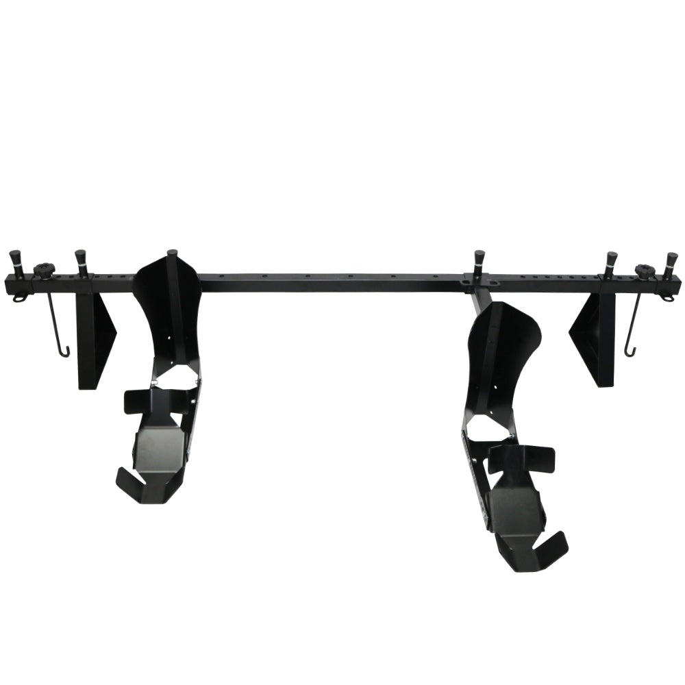 2 Harley / Indian / Cruiser Offset Tie Down & Roll On Wheel Chock System