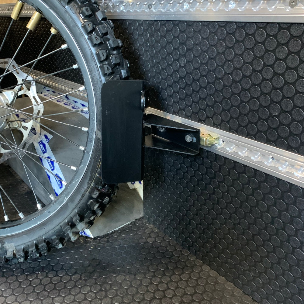 Wheel Path Tracking E Track Wheel Chock System
